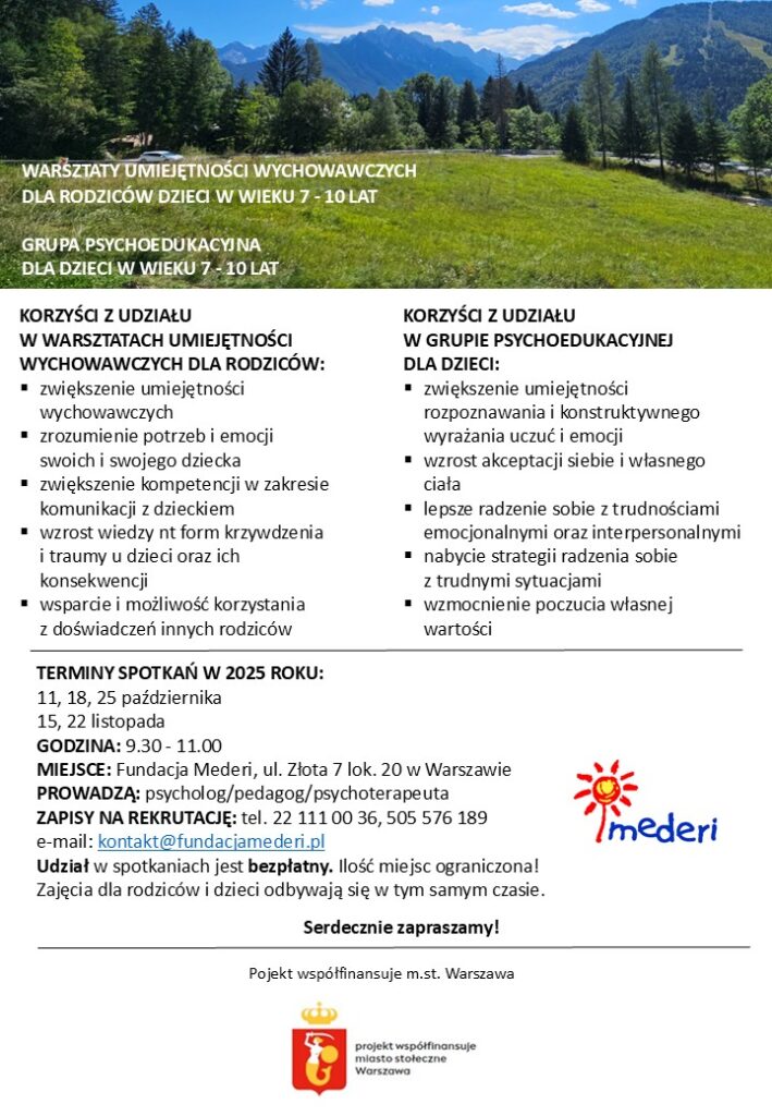 warsztaty umiejętności wychowawczych